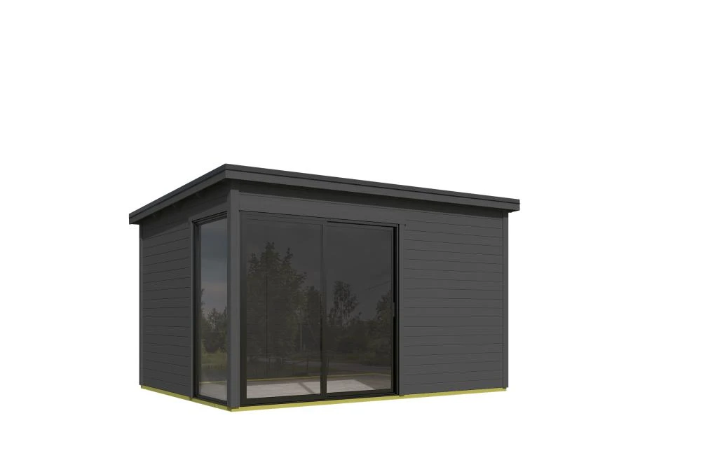 Outdoor Life Tuinhuis Olivia Carbon Grey 385 x 295 cm - Afbeelding 2